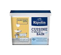 Peinture décoration cuisine & salle de bain satin 2L RIPOLIN - Ton: Jaune peské