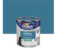 Peinture décoration finition crème de couleur satin bleu marée haute 0.5l DULUX VALENTINE