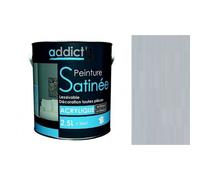 Peinture décoration intérieur extérieur multi supports acrylique Gris pluie d' été satin 2.5L ADDICT