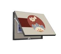 Peinture Décorative Boîte Compteur Cache Tableau Electrique Decoratif Avec Levier Hydraulique Couvercle Compteur Électrique Salle À Manger(E,50x60cm)