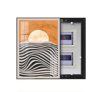 Peinture Décorative de Compteurs Couvercles Boîtes, Cache Tableau Electrique Art Mural Boîte À Compteurs, Couvercle Boîte À Fusibles Peinture Décorative, Installation Simple,011,35x45cm