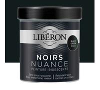 Libéron Peinture décorative Les noirs nuance, Black green brillant, 500 ML
