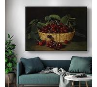 Peinture décorative moderne vintage, série de natures mortes de fruits, affiche imprimée sur toile, décoration murale pour la maison, cadre 60 x 90 cm