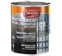 Peinture décorative - OWATROL - Rustol-Deco - Blanc brillant - 2.5 L - Anti-rouille