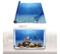 Peinture décorative sur le thème de la plage ensoleillée, convenant comme arrière-plan de l'aquarium, de l'aquarium, des autocollants pour aquarium, de l'arrière-plan du terrarium de reptiles, concept