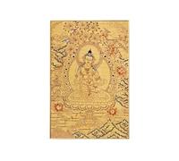 Peinture décorative Thangka Bafang Dieu de la richesse portrait Tancheng Bouddha Guanyin aux mille mains peinture suspendue salon porche nef murale encadrée(Multi-colored,70 * 100cm)