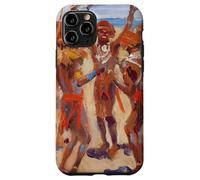 Peinture des Guerriers Kikuyu dansants par Akseli Gallen-Kallela Coque pour iPhone 11 Pro