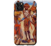 Peinture des Guerriers Kikuyu dansants par Akseli Gallen-Kallela Coque pour iPhone 11 Pro Max