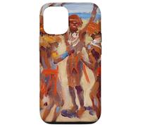 Peinture des Guerriers Kikuyu dansants par Akseli Gallen-Kallela Coque pour iPhone 12/12 Pro