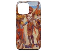 Peinture des Guerriers Kikuyu dansants par Akseli Gallen-Kallela Coque pour iPhone 13 Pro Max