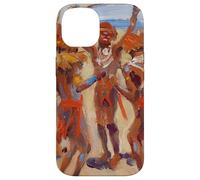 Peinture des Guerriers Kikuyu dansants par Akseli Gallen-Kallela Coque pour iPhone 14