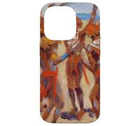 Peinture des Guerriers Kikuyu dansants par Akseli Gallen-Kallela Coque pour iPhone 14 Pro