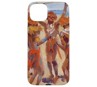 Peinture des Guerriers Kikuyu dansants par Akseli Gallen-Kallela Coque pour iPhone 15 Plus