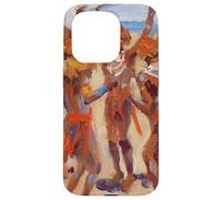 Peinture des Guerriers Kikuyu dansants par Akseli Gallen-Kallela Coque pour iPhone 15 Pro