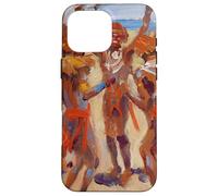 Peinture des Guerriers Kikuyu dansants par Akseli Gallen-Kallela Coque pour iPhone 16 Pro Max