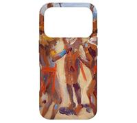 Peinture des Guerriers Kikuyu dansants par Akseli Gallen-Kallela Coque pour iPhone 17 Pro