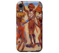 Peinture des Guerriers Kikuyu dansants par Akseli Gallen-Kallela Coque pour iPhone XR