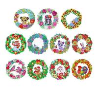 Peinture Diamant 5d Avec Couronne En Cristal, Kits De Mosaïque Artistique, Strass, Décoration, Artisanat, Maison, Pendentif De Porte Murale