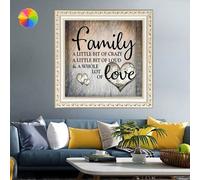 Peinture Diamant 5d Avec Lettres Anglaises, 35x35cm/40x40cm, 1 Pièce