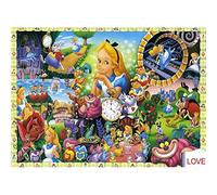 Peinture Diamant 5D Complet, Broderie Diamant Kit Complet Plein Point De Croix Alice Au Pays des Merveilles Puzzle Alice Artisanal pour La Décoration À La Maison/Salon/Chambre/Bureau 30x40 cm