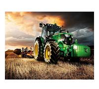 Peinture Diamant 5d Complet Grand Format, Moissonneuse agricole DIY diamant painting Cristal Strass Point de Croix Arts Salon Chambre Décoration mural Cadeau 25x30cm Round Drill