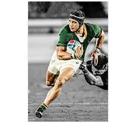Peinture Diamant 5d Croix Peinture Kits Diy Cheslin Kolbe Afrique du Sud Rugby Football 8 Broderie Diamant Kit Complet Plein Point 15.7"x19.7"(40x50cm) Sans Cadre