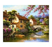 Peinture Diamant 5D - DIY - Rivière - 30x40cm - Multicolore - Décoration Murale