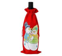 Peinture Diamant 5d, Sac Pour Bouteille De Vin Rouge, Broderie, Bricolage, Forme Spéciale, Perceuse, Cadeau, Sac En Toile De Jute, Décor De Bureau Artisanal