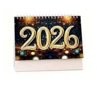 Peinture diamant à faire soi-même, calendrier de bureau 2026, calendrier de bureau 2026, calendrier mensuel, décoration diamant pour la maison et le bureau (B)