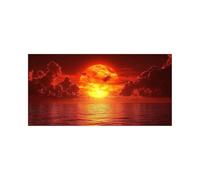 Peinture Diamant Adulte, 5D Diamond Painting Crépuscule, DIY Broderie Diamant Painting Kit Complet Nuage Peinture Numero Artisanat Strass Point de Croix pour Adultes 50 x 100 cm Cadeau Femme DZSH-5304