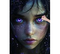 Peinture Diamant Adulte, 5D Diamond Painting Elfe, 5D Diamond Painting Kit Complet pour Adulte Débutant, Peinture Diamant Artisanat Point de Croix Kit pour Décoration Maison, Cadeau, 60x80 cm, J-29