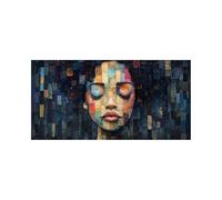 Peinture Diamant Adulte, 5D Diamond Painting Femme, DIY Broderie Diamant Painting Kit Complet Abstrait Peinture Numero Artisanat Strass Point de Croix pour Adultes 120x60cm Decoration Murale DZSH-6647