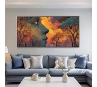 Peinture Diamant Adulte 5D Diamond Painting Forêt 200x80cm, DIY Diamond-Painting Abstrait Broderie Diamant Kit Complet Grand Format, Point de Croix Cristal pour Murale Maison Décoration -LR367