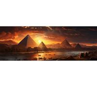 Peinture Diamant Adulte, 5D Diamond Painting Montagne Du Coucher De Soleil Kits Diamant Cristal Painting, DIY Grand Diamant Painting Point de Croix Kit pour Murale Décor 85x250 cm/34x99 Inch M-583