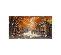 Peinture Diamant Adulte, 5D Diamond Painting Rue, DIY Broderie Diamant Painting Kit Complet Vélo Peinture Numero Artisanat Strass Point de Croix pour Adultes 120x60CM, Decoration Murale DZSH-4641