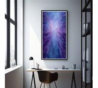 Peinture Diamant Adulte Aile 70x140cm, 5D Diamond Painting Plume Violette Grand Format, Diamond-Painting Diamant Strass Point de Croix Cristal Painting Pour Cadeaux Murale Décoration (RD789)