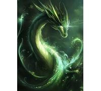 Peinture Diamant Adulte, Animal 5D Diamond Painting Complet, Dinosaure Diamant Painting pour Adulte Débutants, DIY Strass Point de Croix Cristal Broderie Kits, pour Cadeaux Décoration 30x40cm c-1291