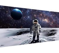 Peinture Diamant Adulte, Astronaute Nuit étoilée Diamond Painting Broderie Diamant Kit Complet, 5D DIY Diamant Strass Point de Croix Cristal Painting pour Décor Maison Chambre Murale 80x45cm J-426