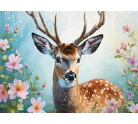 Peinture Diamant Adulte Automne Diamond Painting Enfant 5D Kit Broderie Diamant Painting Fleurs Cerisier, Loisirs Créatifs Adultes Point de Croix Cristal Art, pour Décoration Murale 60x80 cm Q4-116