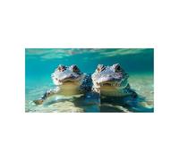 Peinture Diamant Adulte, Diamond Painting Crocodile, DIY Broderie Diamant Painting Kit Complet Paysage Peinture Numero Artisanat Strass Point de Croix pour Adultes 100 x 50 cm, Cadeau Femme DZSH-5518