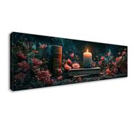 Peinture Diamant Adulte Fleur Diamond Painting Grand Format Paysage Diamond Painting Kit Complet, DIY 5D Strass Broderie Diamant Point de Croix Cristal Art kit pour Decoration Murale 90x30 cm D0-144