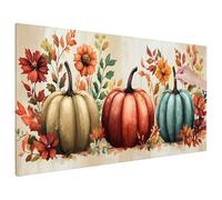 Peinture Diamant Adulte, Halloween Diamond Painting Adulte XXL 220x100 cm, Broderie Diamant Painting Kit Complet, 5D DIY Point de Croix Activité Manuelle Kit pour Decoration Chambre (Citrouille) W-34