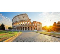 Peinture Diamant Adulte Rome, 5D Diamond Painting Enfant, Broderie Diamant Kit Complet Colisée, Diamond Strass Point de Croix Painting Cristal Artisanat, Décoration Intérieur Cadeaux 200x100 cm o-9330