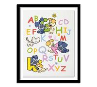 Peinture Diamant Alphabet, 5D Enfant Diamond Painting Kits Complet, Peinture Numero Adulte, Diamant Painting Art Kit Tableau Craft pour Decoration Home Murale Salon Chambre, 50x70cm/20x28in