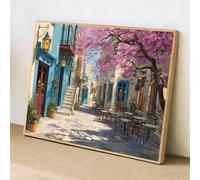 Peinture Diamant Arbre & Rose, 60x90cm Diamond Painting, Kit Complet Broderie Diamant Adulte avec Accessoires, Point de Croix Diamant DIY, Activité Créative de Relaxation pour Salon/Maison 1Z-765