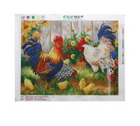 Peinture Diamant En Résine, Coq Dans La Ferme Et Le Jardin, Broderie, Décoration De Maison, Bricolage, Offre Spéciale, 60%