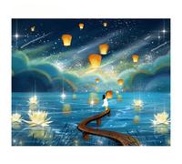 Peinture Diamant Fantaisie, Kit Complet De Points De Croix, Broderie, Strass, Motif Artistique, Décoration, Cadeau