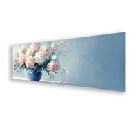 Peinture Diamant Fleur, Diamond Painting Adulte Grand Format Paysage, 5D Broderie Diamant Kit Complet, DIY Strass Broderie Point de Croix Loisirs Créatifs pour Decoration Murale Cadeau 90x270 cm K0-21