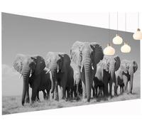 Peinture Diamant Painting Éléphant 5D Diamond Painting Adulte Animal Kit Broderie Diamant DIY Carré Full Drill Cristal Point de Croix Art Artisanat pour Tableau Decoration Murale 40x90 cm S2-1057