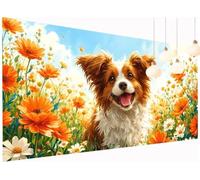 Peinture Diamant Painting Fleur 5D Diamond Painting Adulte Animal Kit Broderie Diamant DIY Carré Full Drill Strass Cristal Point de Croix Art Artisanat pour Tableau Decoration Murale 90x180 cm S2-629